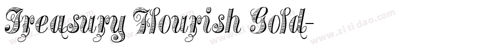 Treasury Flourish Gold字体转换